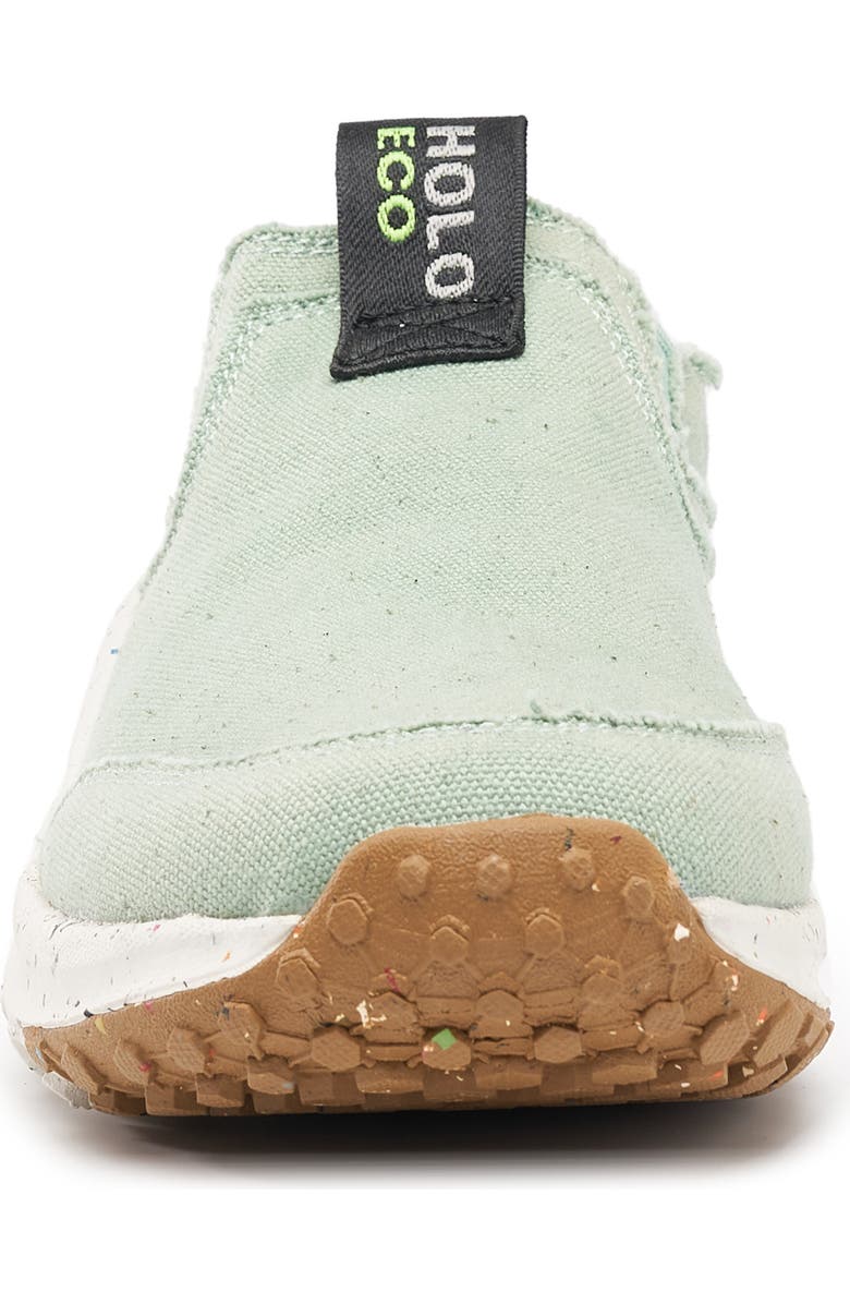 HOLO Footwear Athena Moc Canvas Slip-On Shoe, Alternate, color, Basil