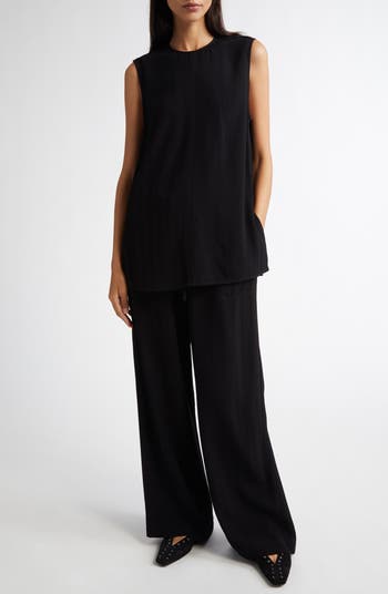 TOTEME Woven Stripe Drawstring Trousers | Nordstrom