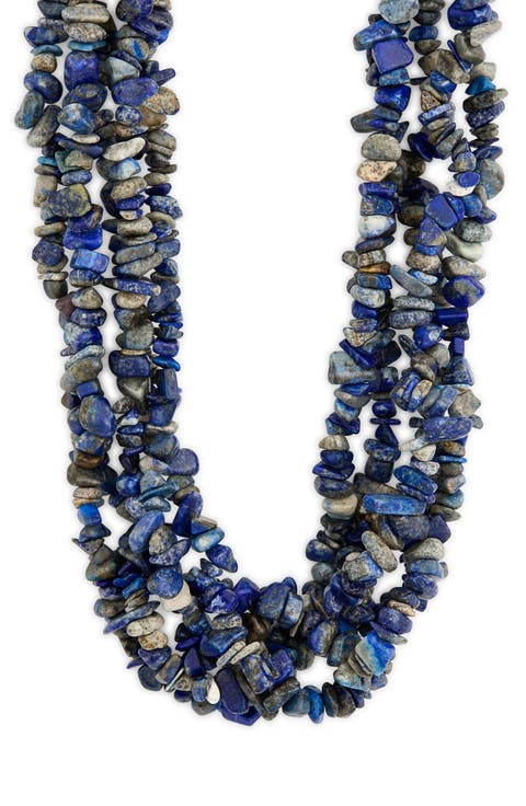 Lapis Chips Necklace