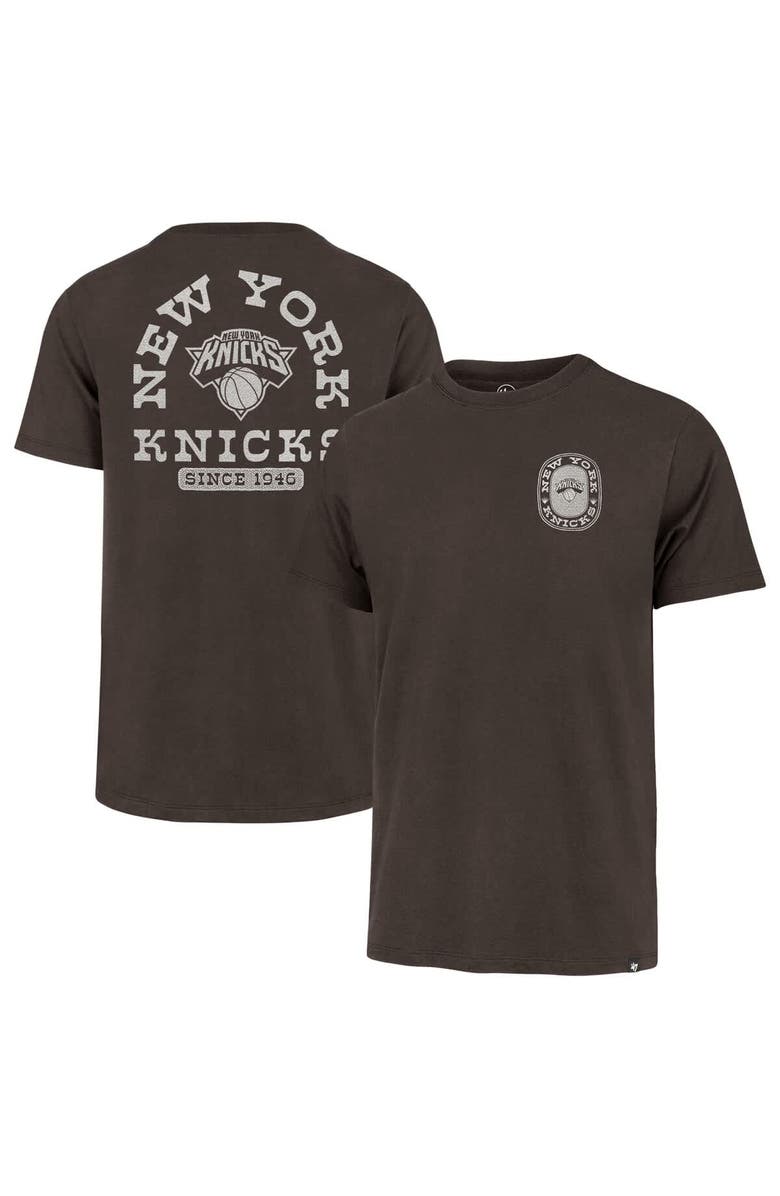 
47 Men
s 
47 Brown New York Knicks Back Canyon Franklin T-Shirt, Main, color, Brown