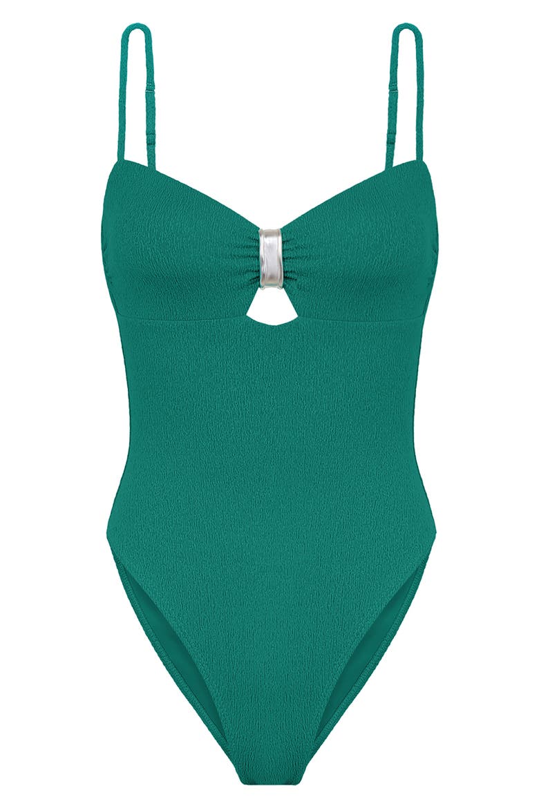 Firenze Sunny One-Piece Swimsuit, Alternate, color, GREEN