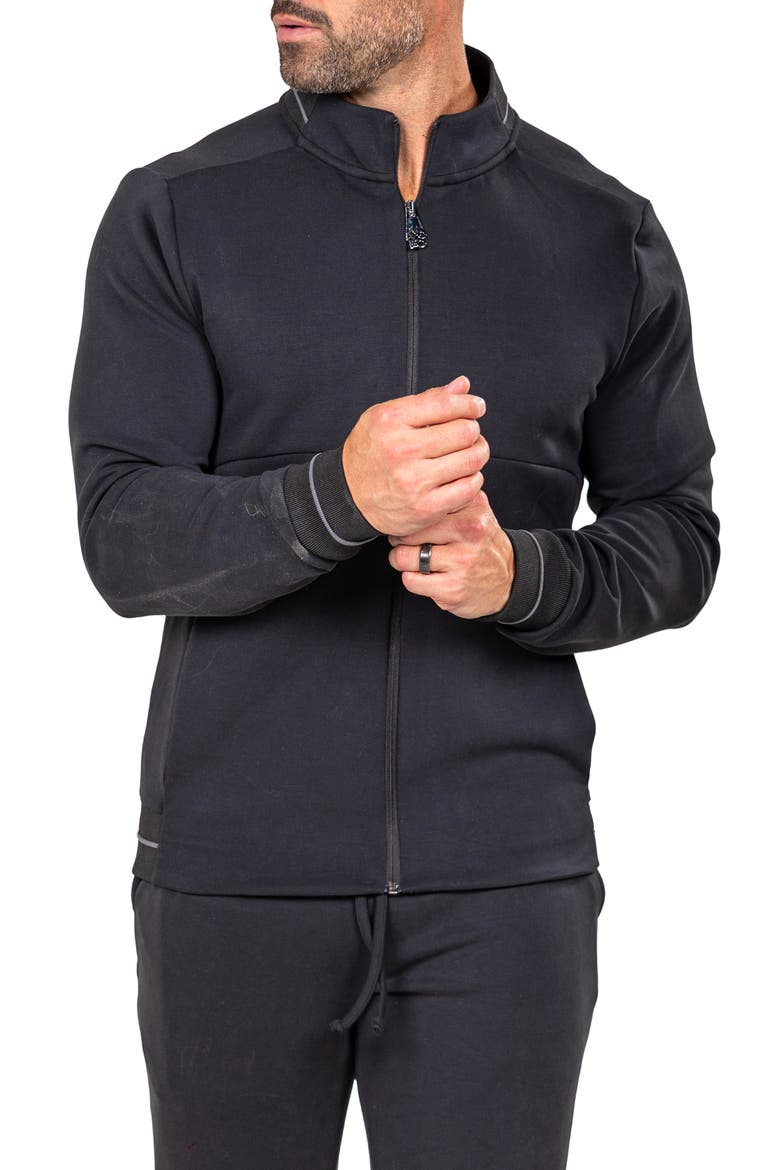 Marthyr0005 Black Zip Sweatshirt, Alternate, color, BLACK
