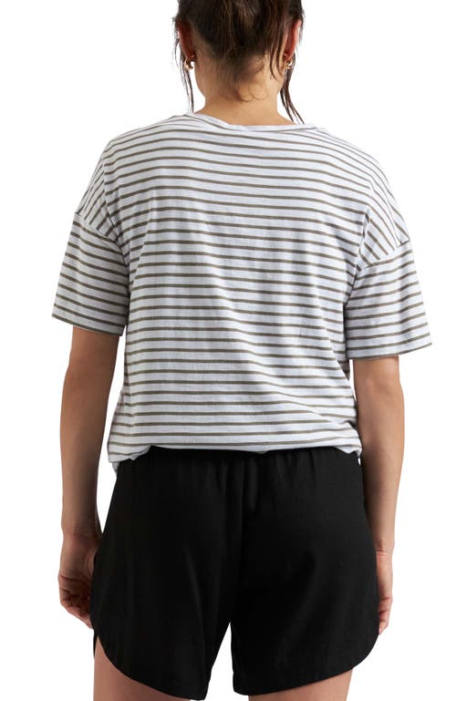Ripe Maternity Claudette Nursing Tee In White