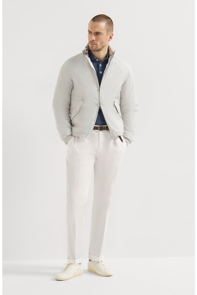 English Rib knit polo, Alternate, color, Lignite Grey