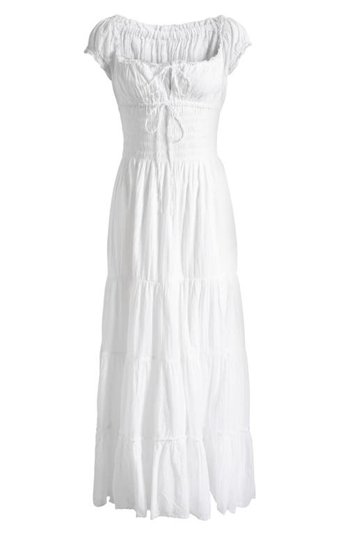 Bdg Urban Outfitters Sienna Smocked Cotton Maxi Dress