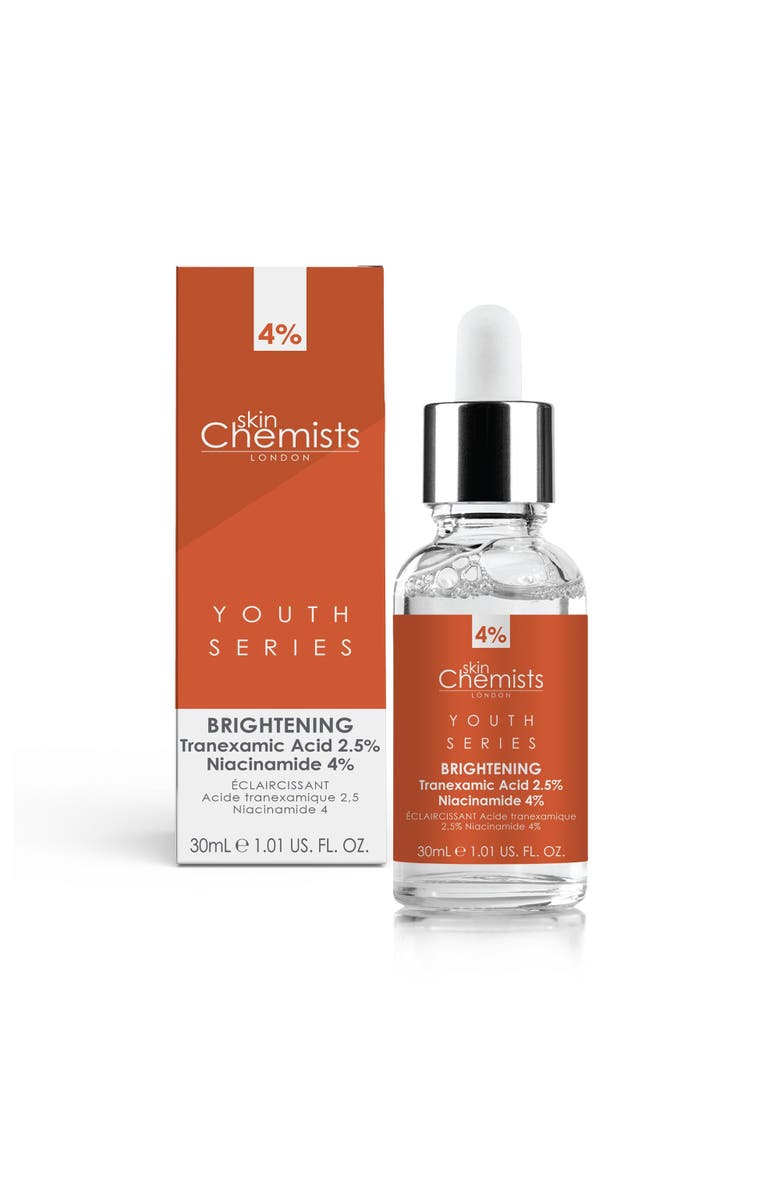 SKINCHEMISTS Youth Series Tranexamic Acid 2.5%, Niacinamide 4% Brightening Serum 30ml x 3 Trio Set, Main, color, White