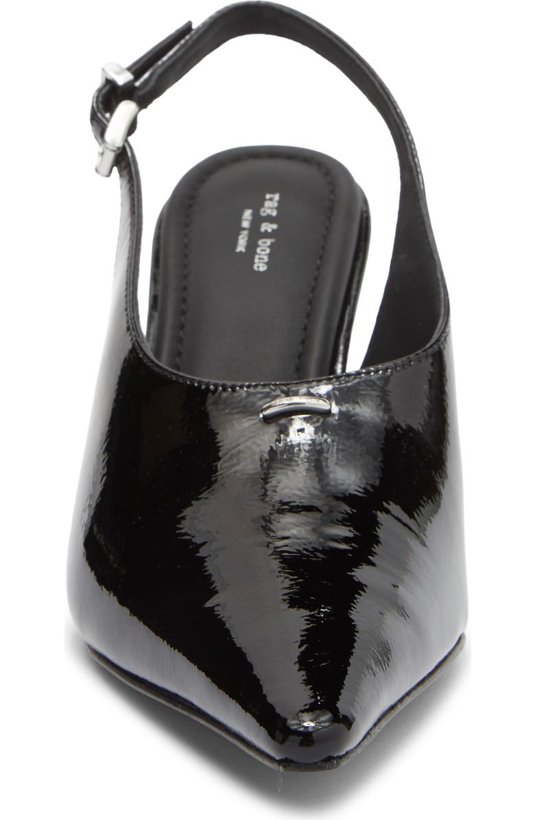 rag & bone Mercer Pointed Toe Slingback Pump, Alternate, color, Black