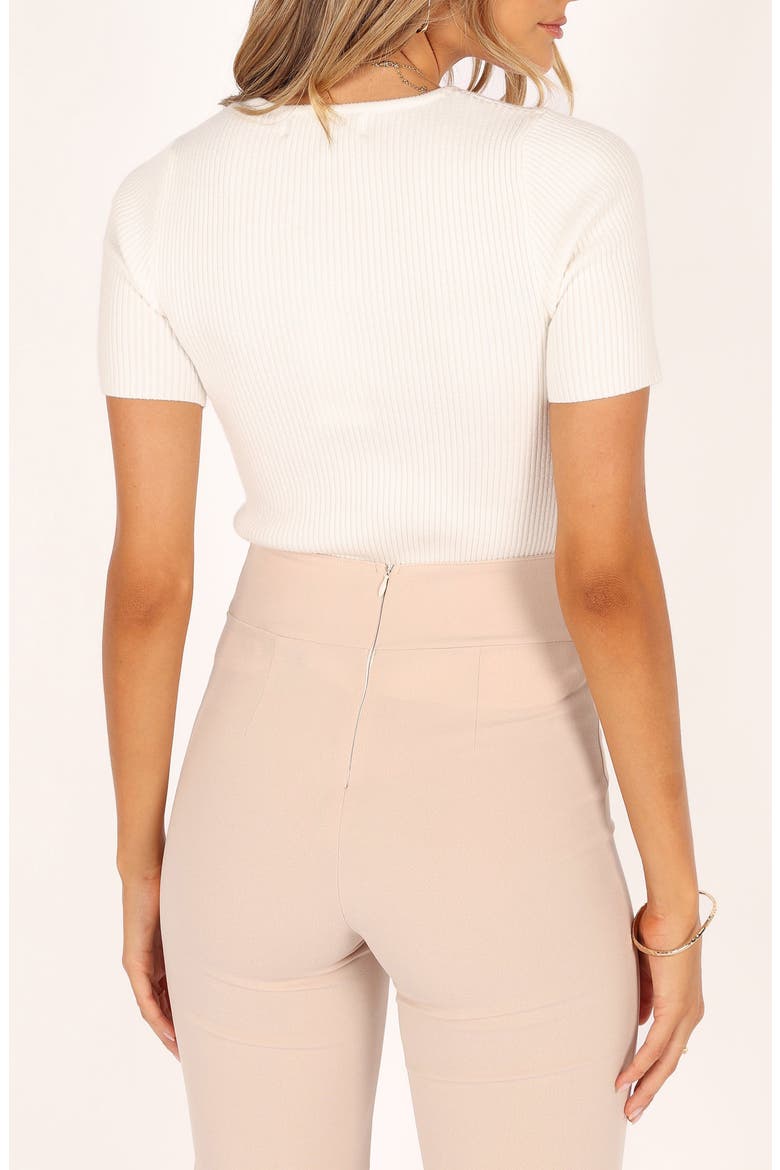 Kimmie Rib Knit Top, Alternate, color, WHITE