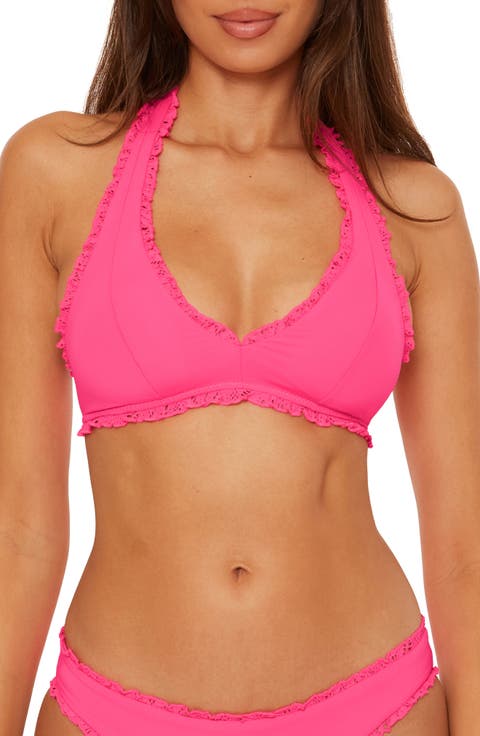 Frills Halter Bikini Top