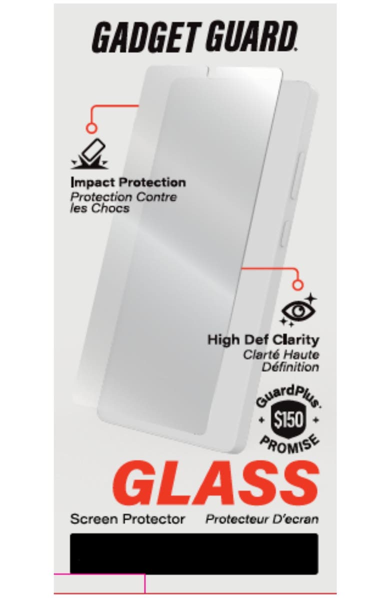 Gadget Guard Plus $150 Guarantee Glass Screen Protector for Samsung Galaxy S26 Plus, Alternate, color, Clear