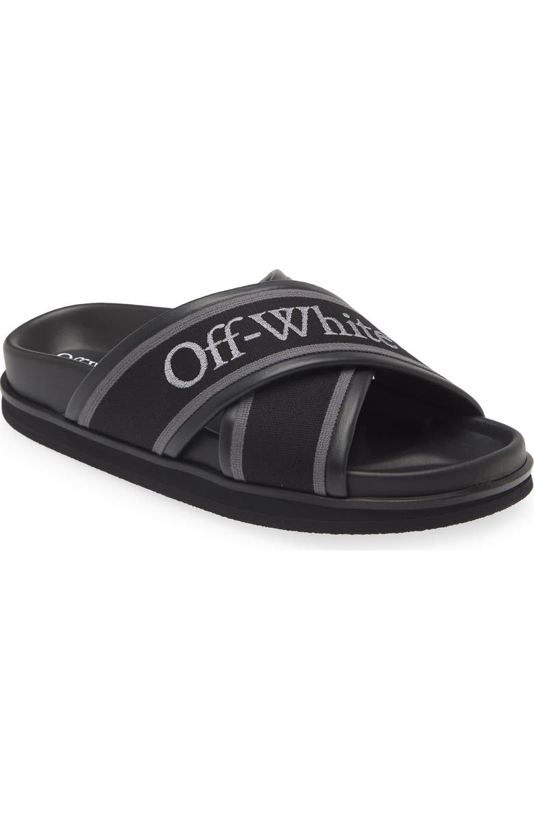 Off-White Cloud Crisscross Slide Sandal, Main, color,