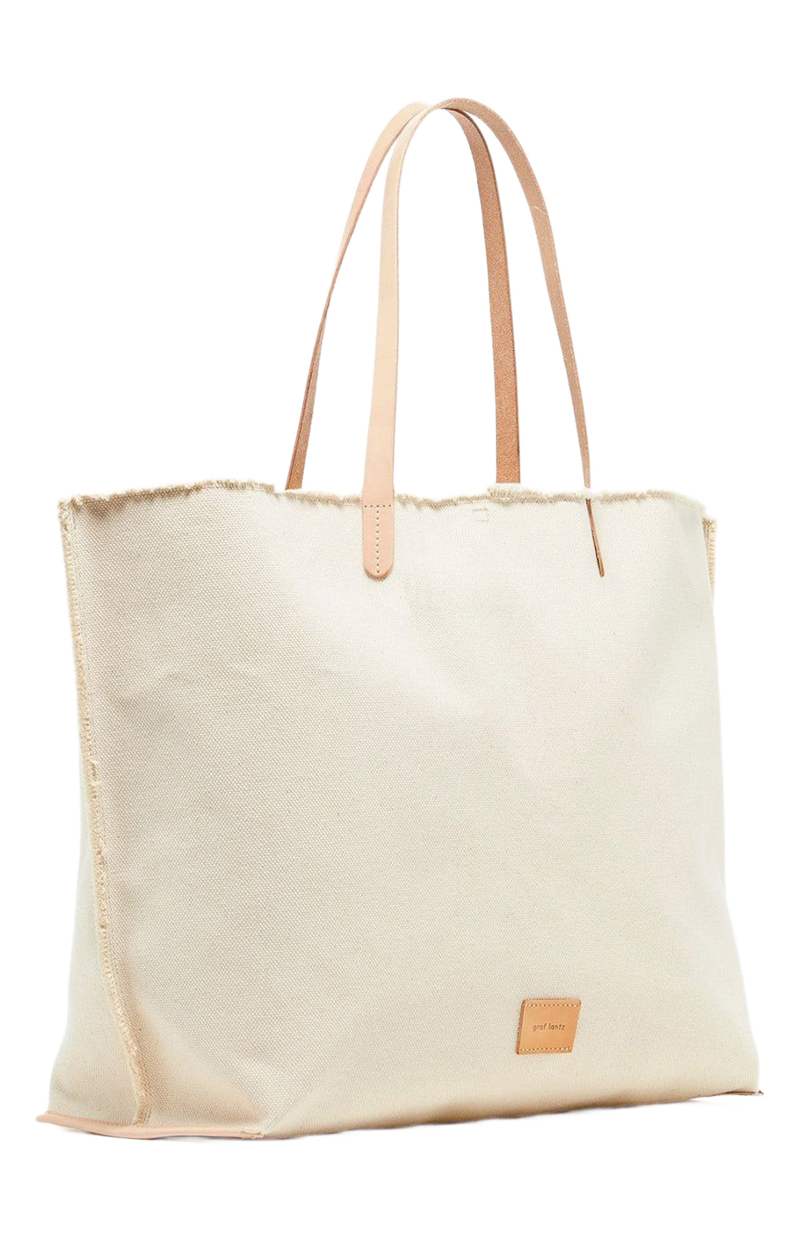 Graf Lantz Hana Canvas Boat Bag, Alternate, color, Natural