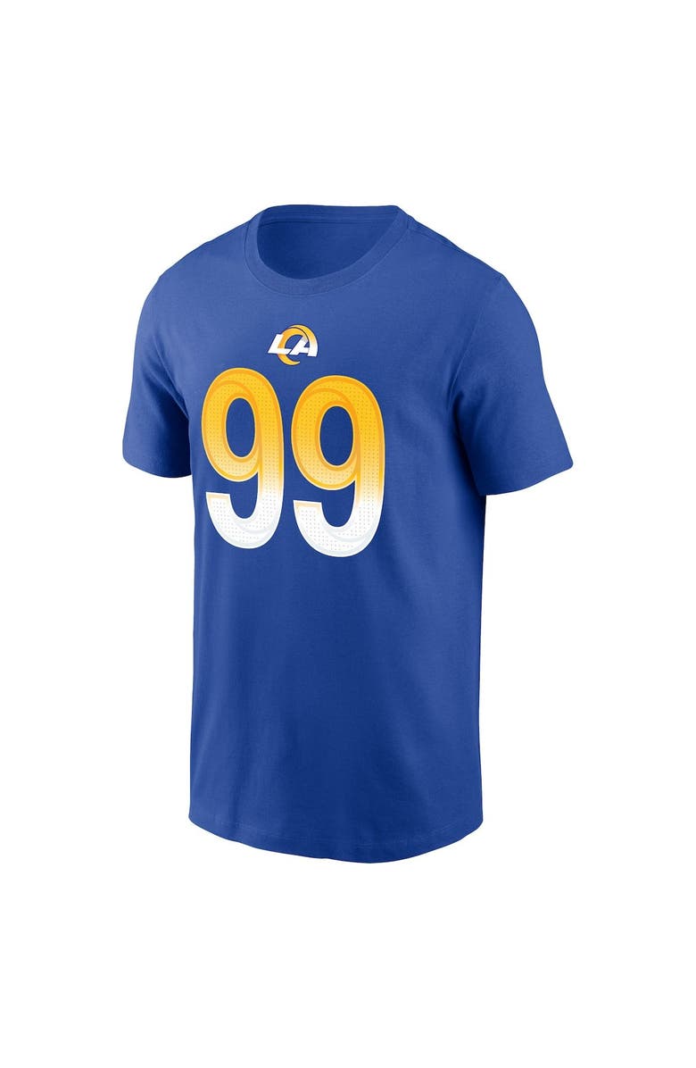 Nike Men's Nike Aaron Donald Royal Los Angeles Rams Player Name & Number T-Shirt, Alternate, color, Royal