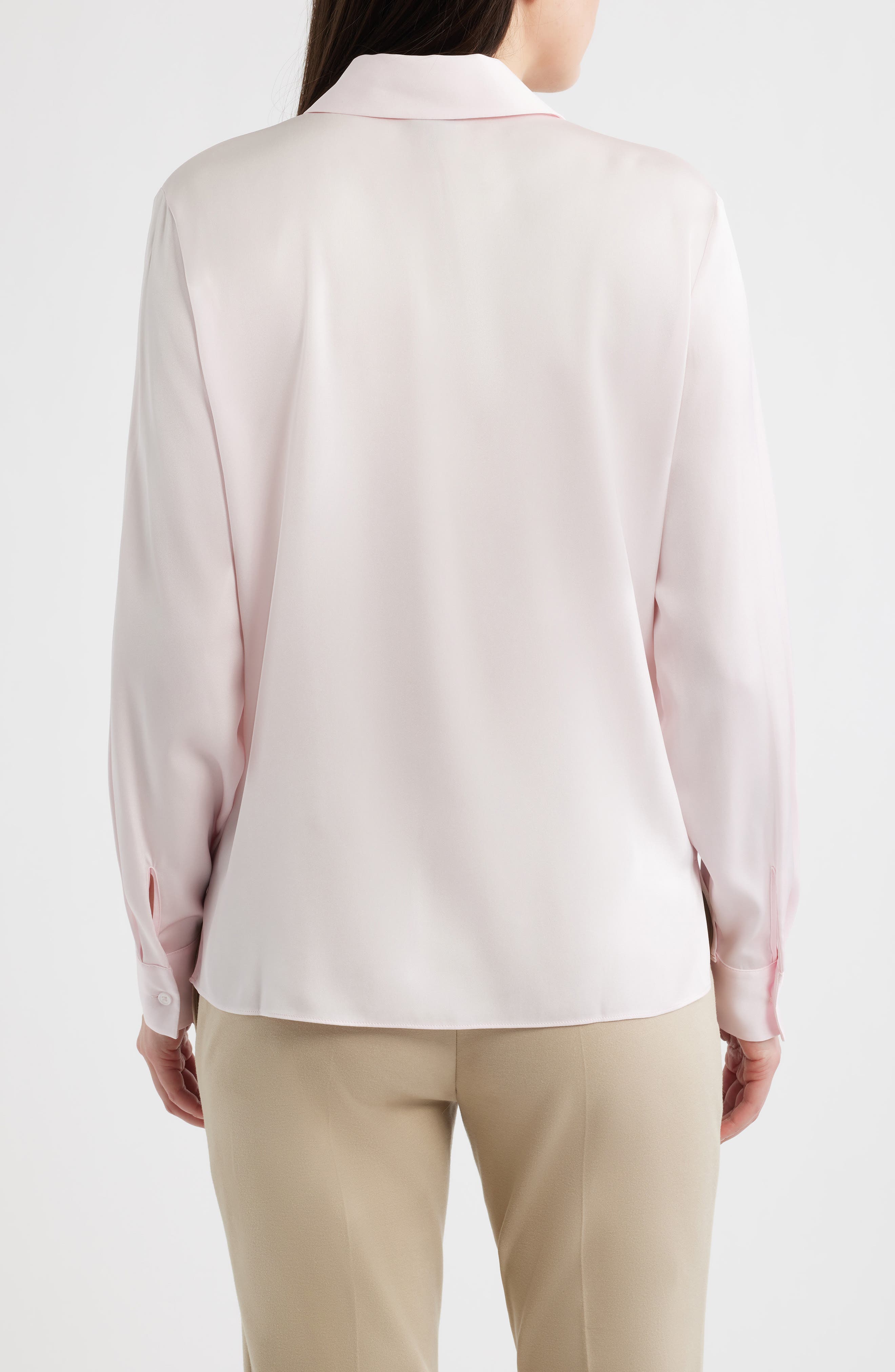 Bonya Stretch Silk Button-Up Shirt - image 2