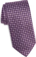 Canali Geometric Medallion Silk Jacquard Tie