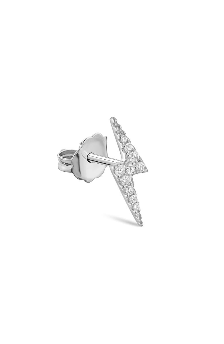 MARIA TASH Diamond Lightning Bolt Single Stud Earring, Main, color,