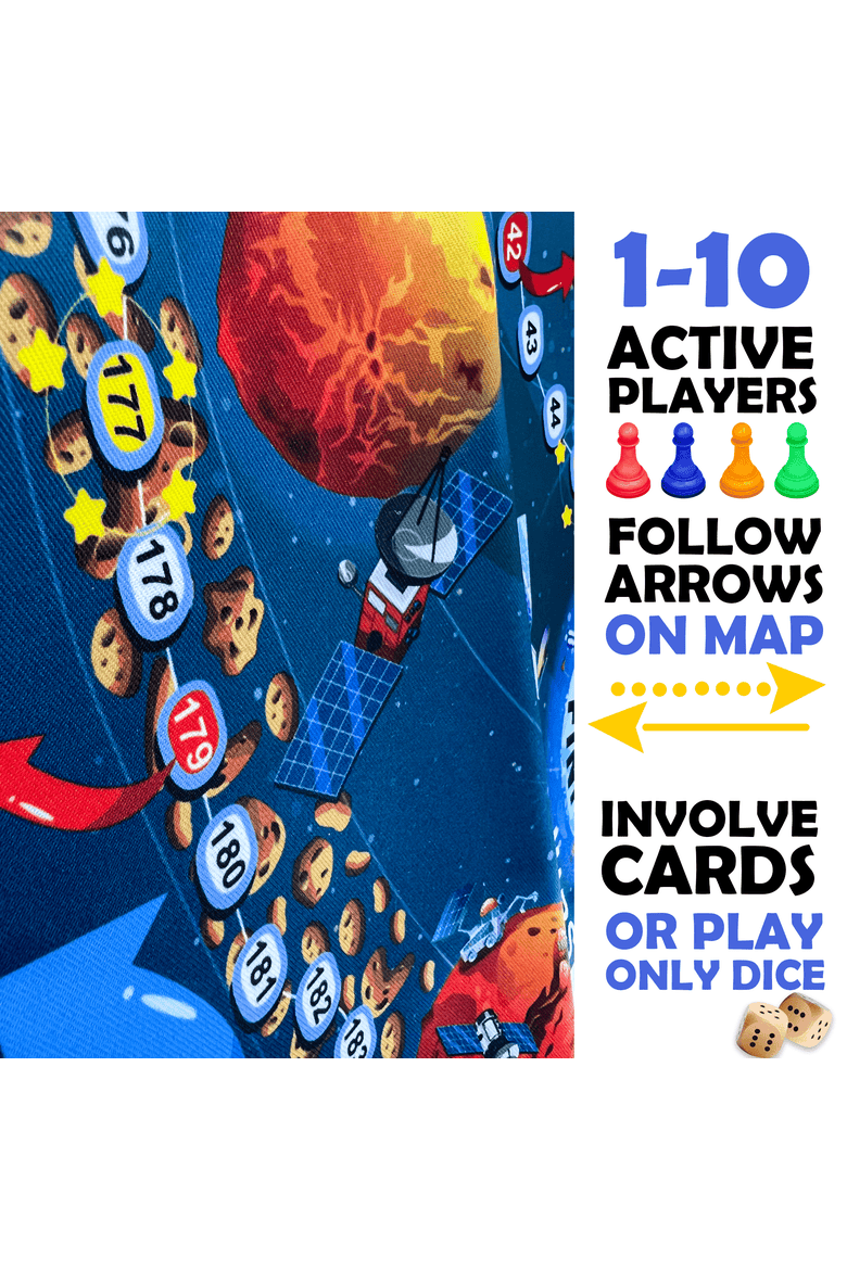 Educational Board Games for Kids and Families, Alternate, color, Spase Game