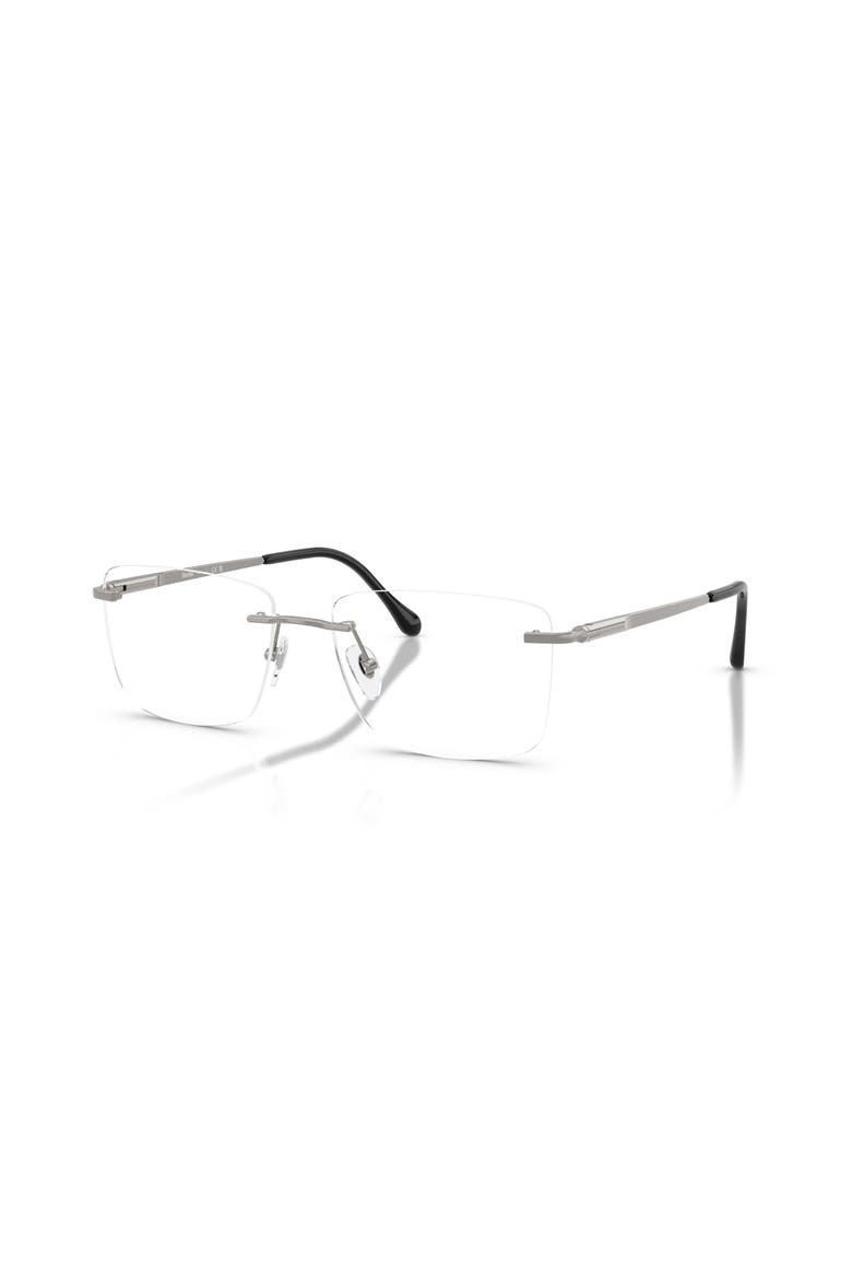 57mm Square optical glasses, Main, color, Grey