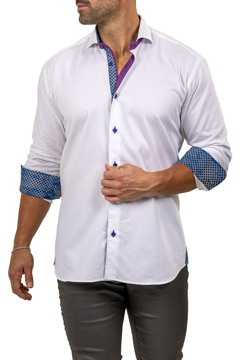 Eins Marthy Contemporary Fit Cotton Button-Up Shirt, Alternate, color, WHITE