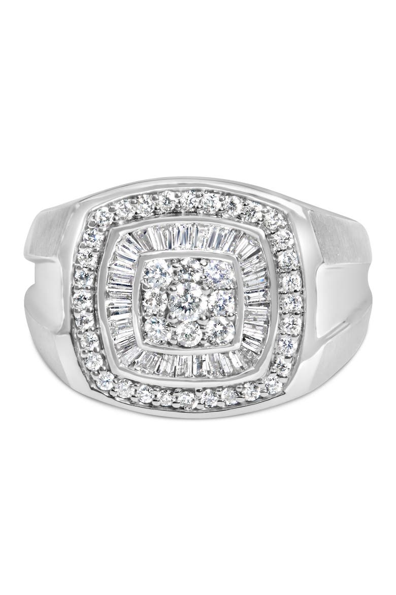 14K White Gold Men's Diamond Band Ring, Main, color, White
