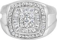 Haus of Brilliance 14K White Gold Men's Diamond Band Ring
