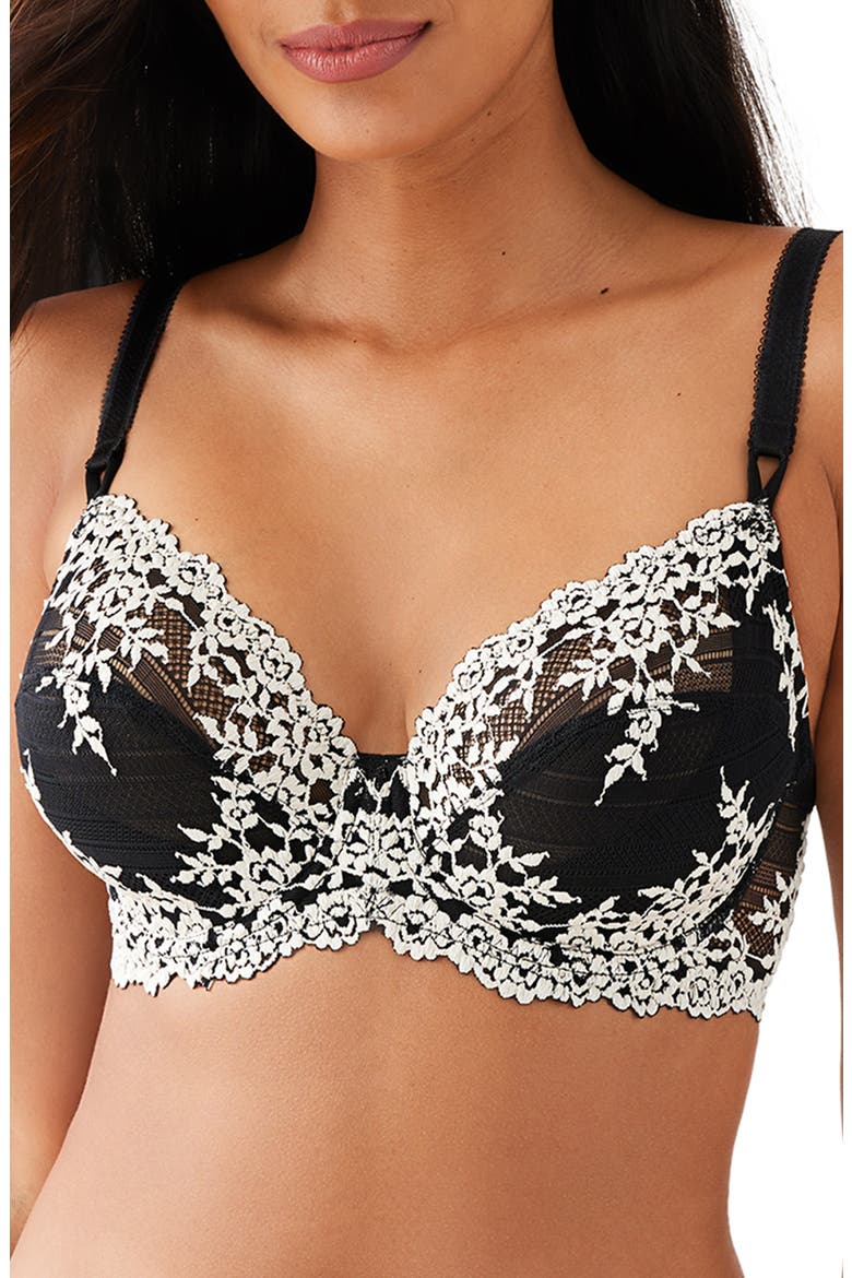 Embrace Lace® Underwire Bra, Main, color, BLACK