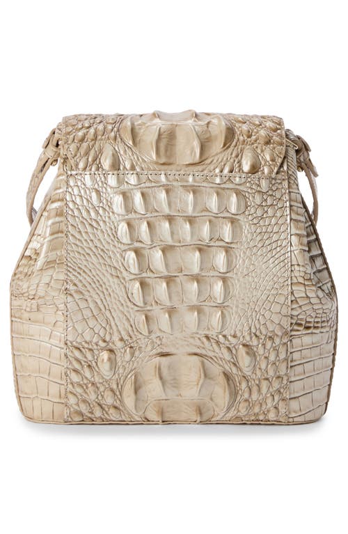 Brahmin Margo Croc Embossed Leather Crossbody Bag In Wind Chime