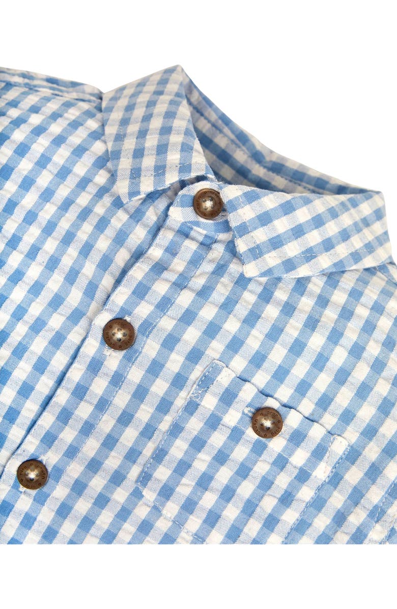 JOJO MAMAN BEBE Gingham Check Shirt & Shorts Set, Alternate, color,