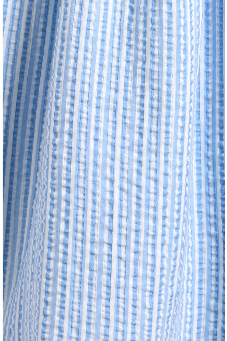 Kids' Statement Collar Seersucker Dress, Alternate, color, BLUE