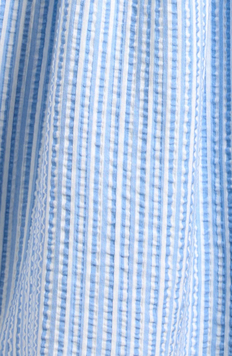 NEXT Kids' Statement Collar Seersucker Dress, Alternate, color, Blue