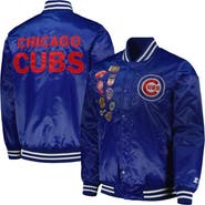STARTER Men's Starter Royal Chicago Cubs Patch Full-Snap Jacket