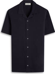 Bugatchi Camp Collar Short Sleeve Button-Up Shirt