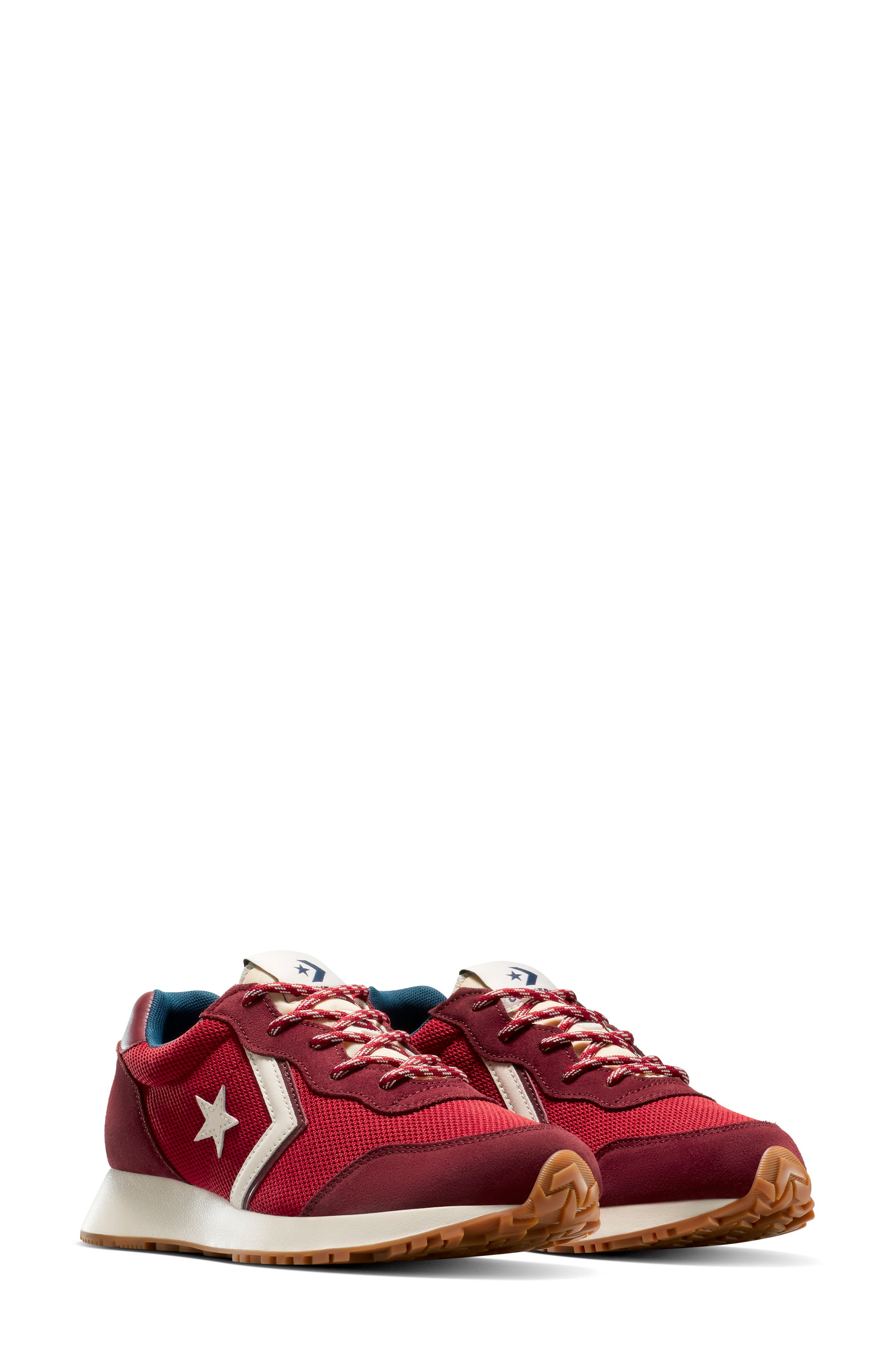 Gender Inclusive Omega Trainer Sneaker, Alternate, color, DAYS AHEAD/ EGRET/ TEAM RED