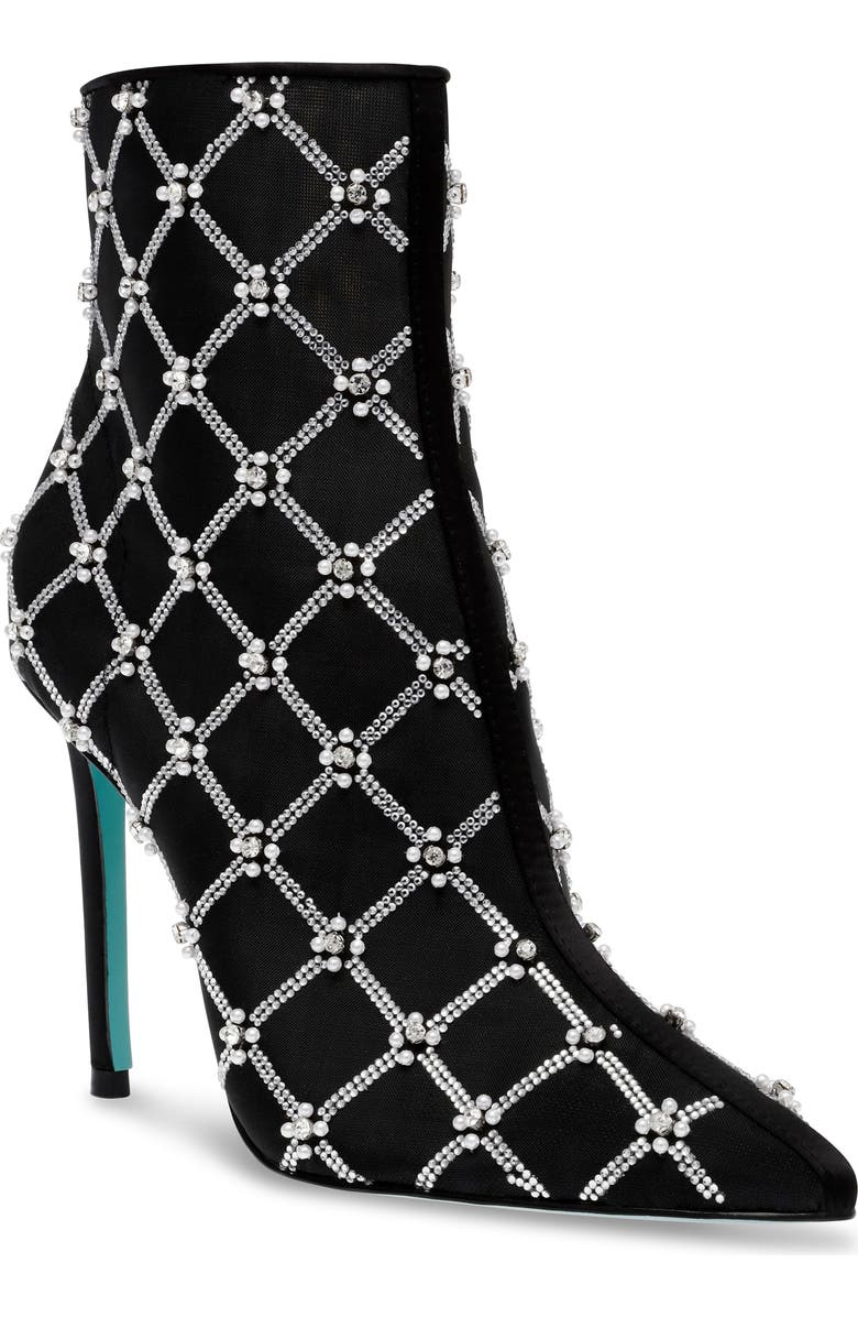 Betsey Johnson Lark Crystal Embellished Bootie, Main, color,