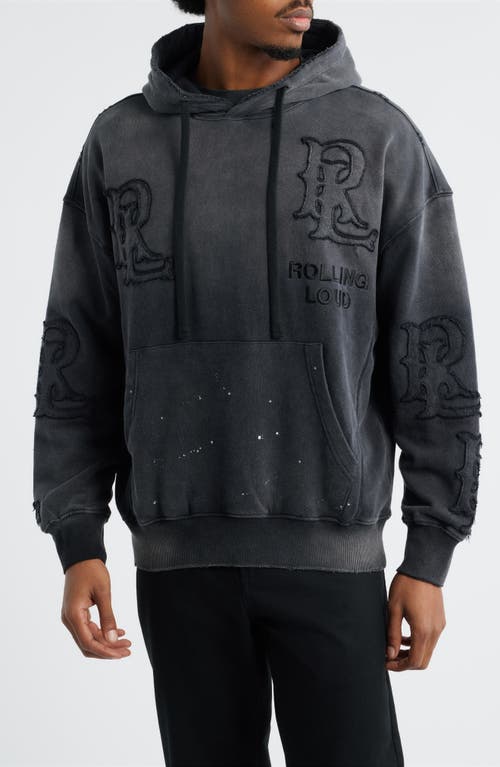 Rolling Loud Appliqué Hoodie In Black