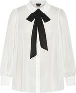 City Chic Maddison Tie Neck Shirt