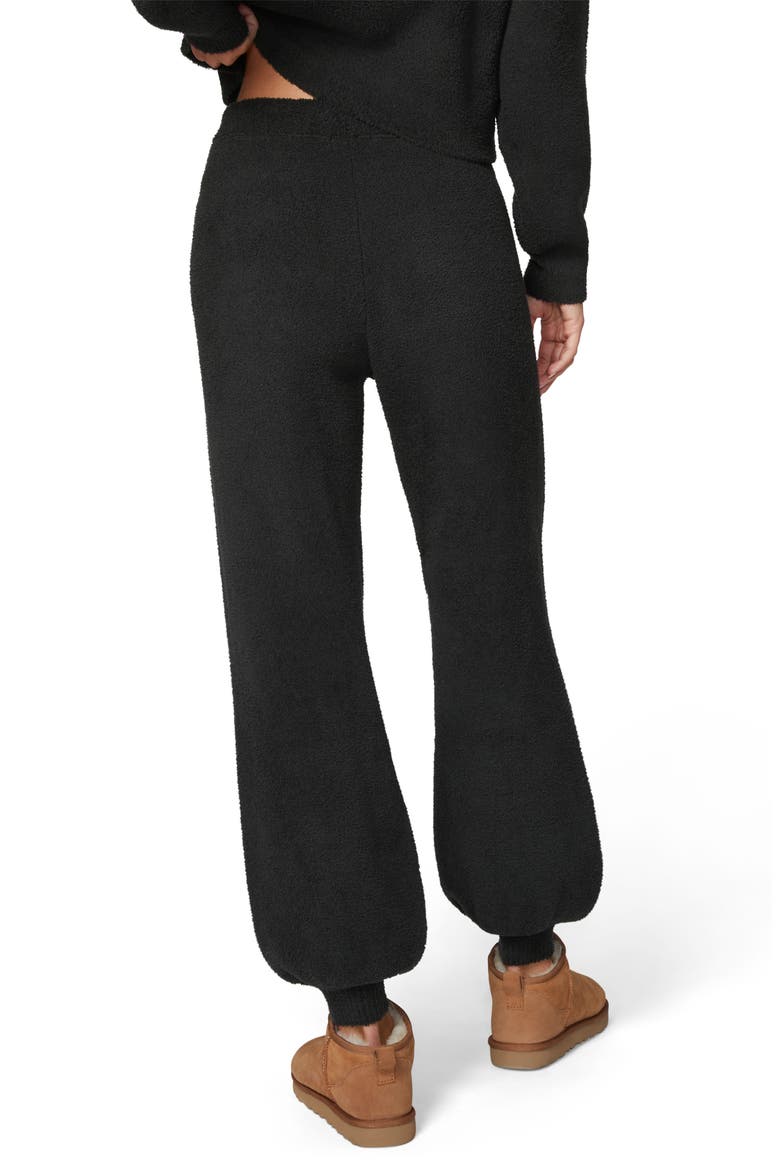 Sweet & Snug Sweater Joggers, Alternate, color, BLACK
