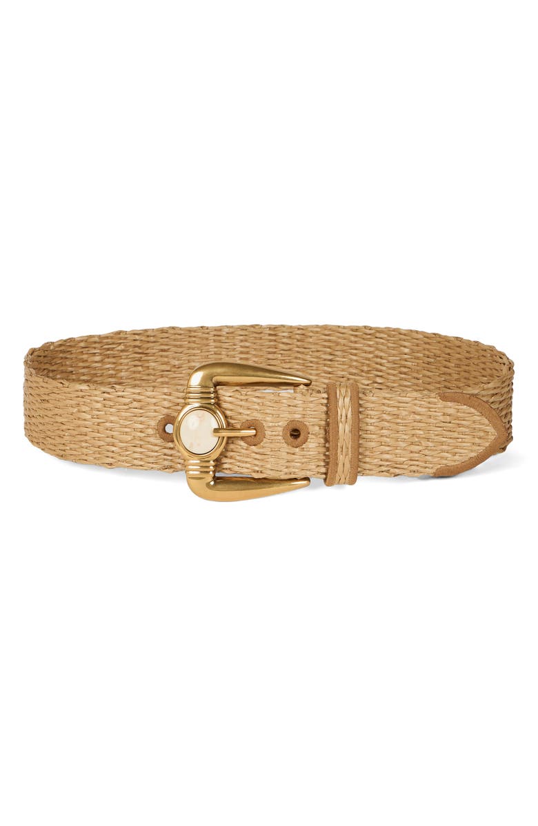 Etro Raffia Belt, Main, color, Sand