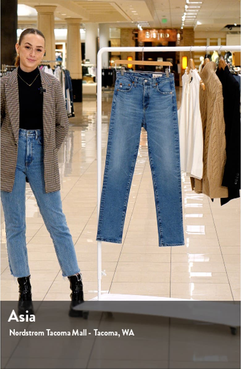 Saige High Waist Straight Leg Jeans, sales video thumbnail