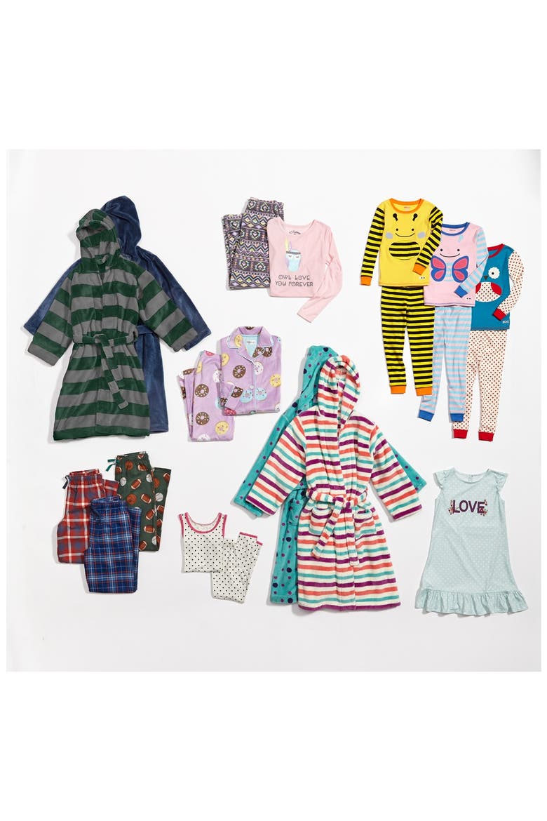 'Donut' Two-Piece Pajamas, Alternate, color, LAVENDER