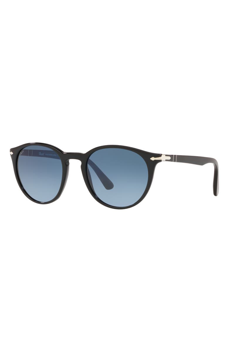 Persol Phantos 52mm Gradient Round Sunglasses, Alternate, color, Black