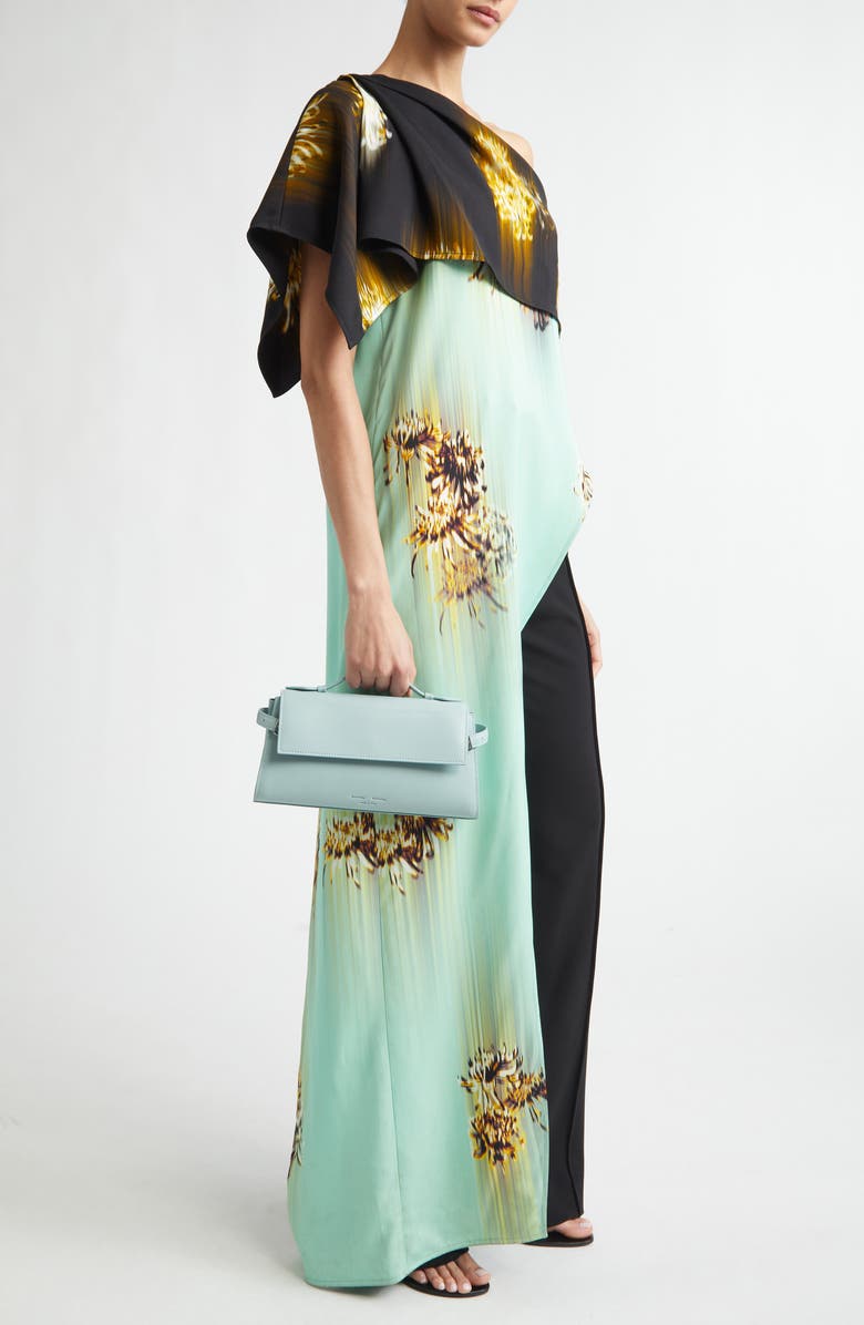 Proenza Schouler Tate Leather Clutch, Alternate, color, Stone Blue