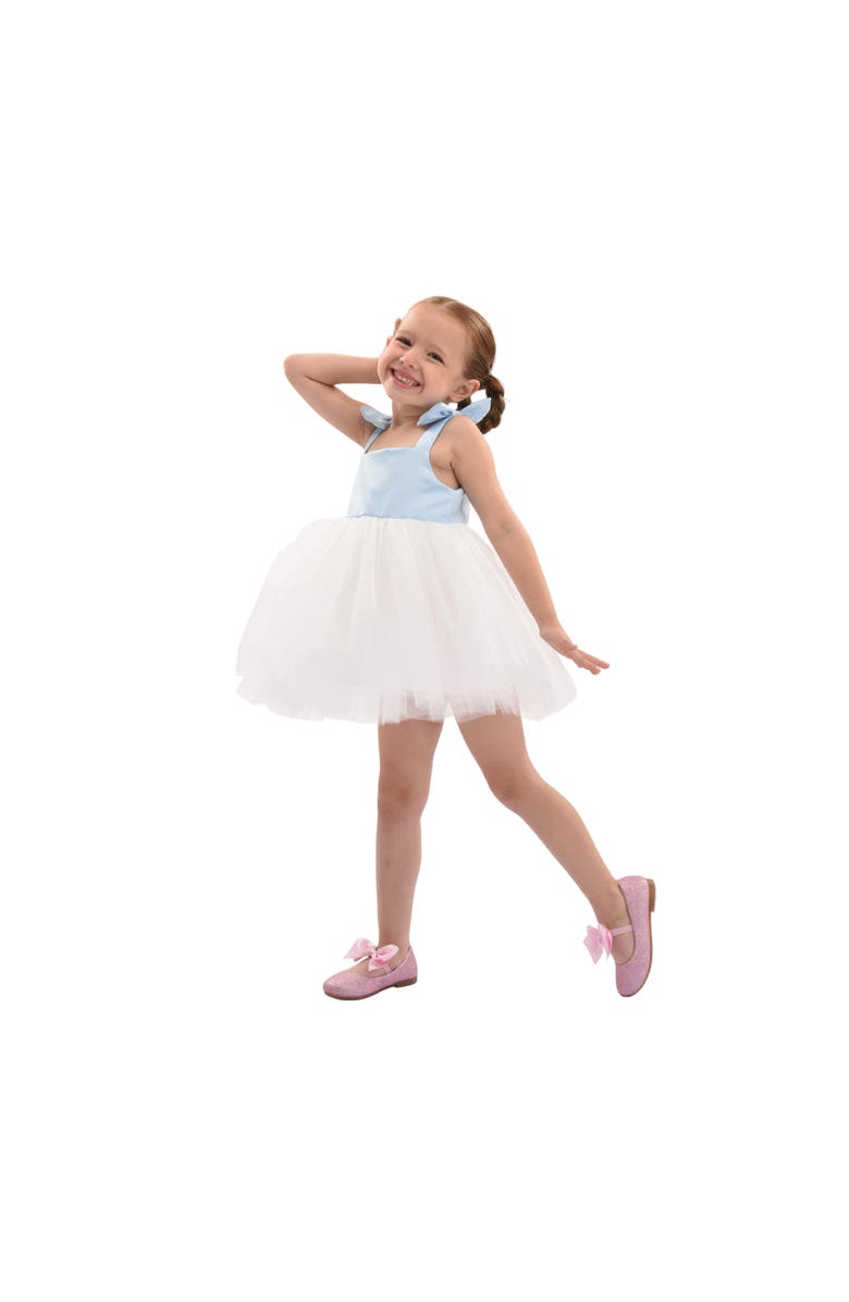 Mimi Tutu Bodice Dress with Tulle Skirt, Alternate, color, Light Blue