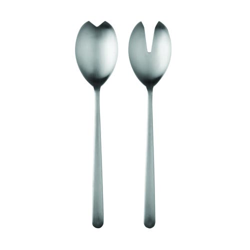 Mepra Linea Salad Serving Set In Silver
