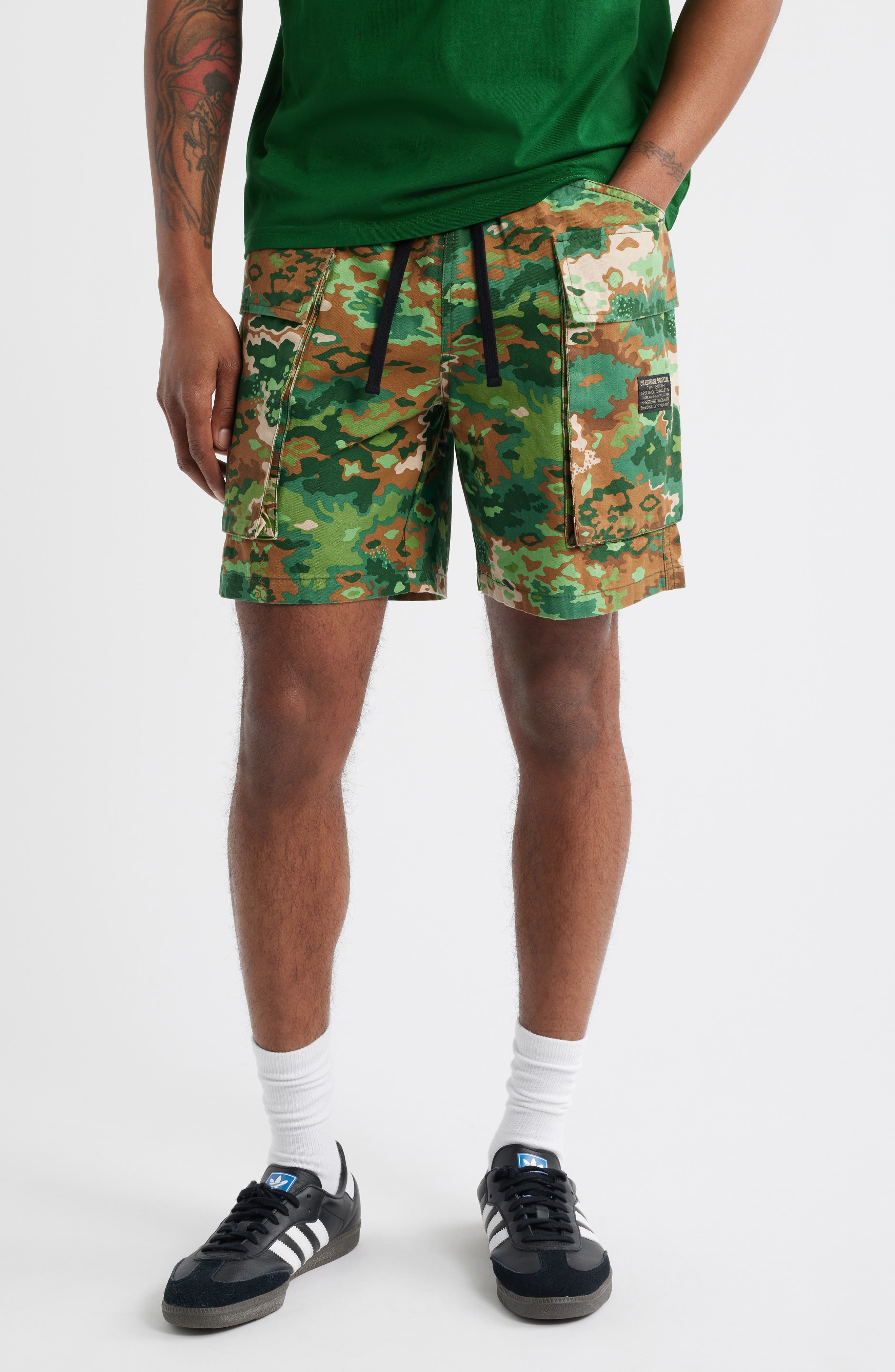 Billionaire Boys Club BB Camo Cotton Twill Cargo Shorts