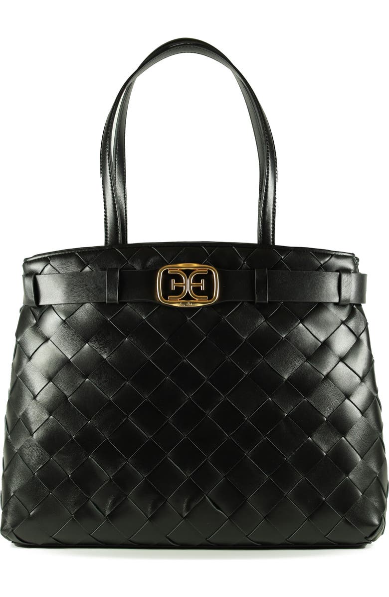 Sam Edelman Cleo Woven Leather Tote, Main, color,