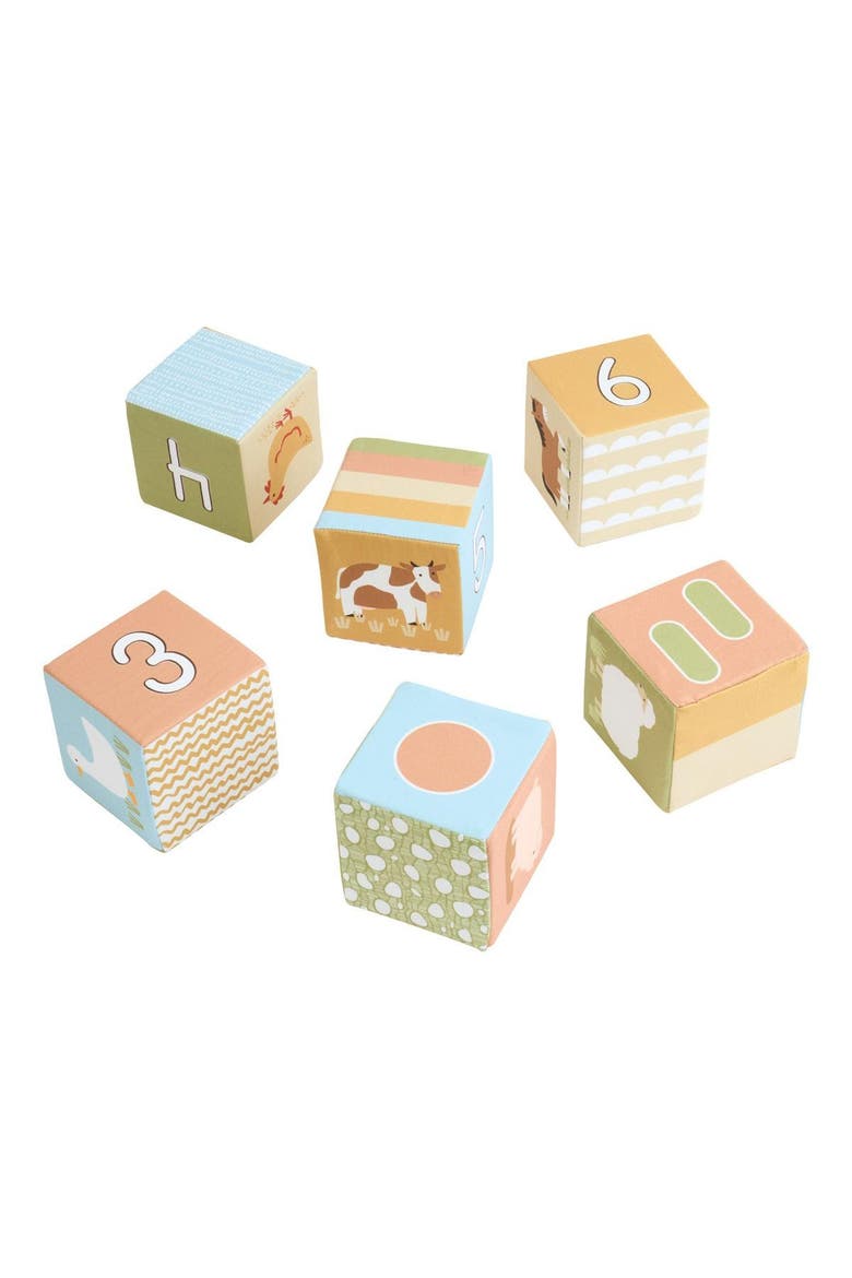 Farm Animal Soft Blocks - 6 Pieces, Alternate, color, Multicolored