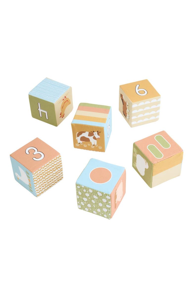 Kaplan Early Learning Company Farm Animal Soft Blocks - 6 Pieces, Alternate, color, Multicolored