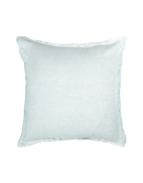 Fringe Soft Linen Pillow with Down Insert