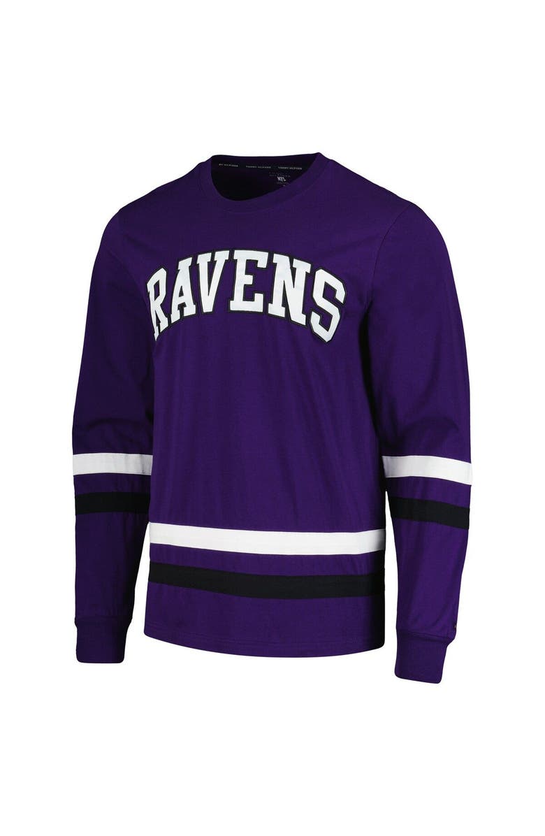Tommy Hilfiger Men's Tommy Hilfiger Purple/Black Baltimore Ravens Nolan Long Sleeve T-Shirt, Alternate, color, 